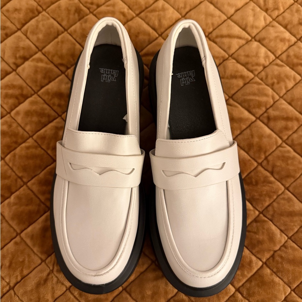 Wild Fable White Loafers 9.5